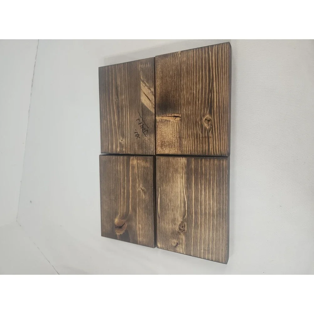 Decorative‎ Numbered Wood Plagues Has Writing On Back